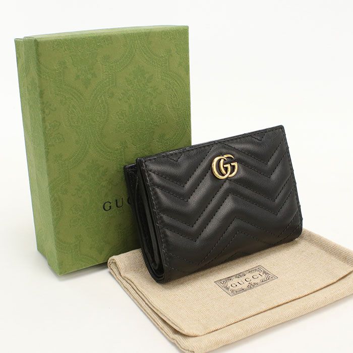 Gucci GG Marmont Bifold Wallet Quilted Leather