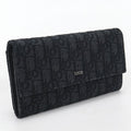Dior Long Flap Wallet Oblique Bifold Jacquard