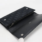 Dior Long Flap Wallet Oblique Bifold Jacquard — view 3