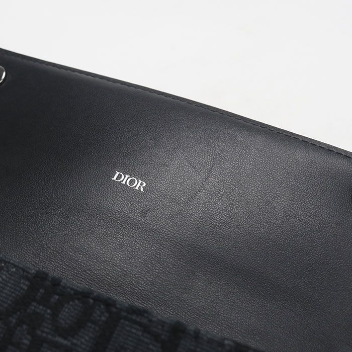 Dior Long Flap Wallet Oblique Bifold Jacquard — view 5