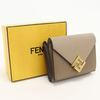 Fendi FF Diamond Trifold Wallet Calf
