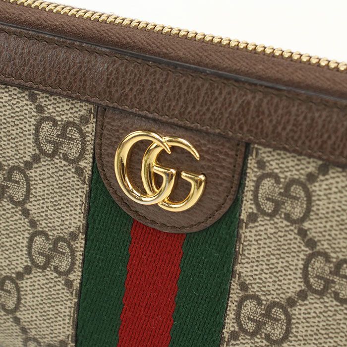 Gucci Zip Around Wallet Ophidia Zip GG Supreme Leather — view 4