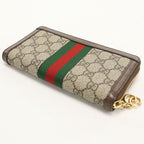 Gucci Zip Around Wallet Ophidia Zip GG Supreme Leather — view 2