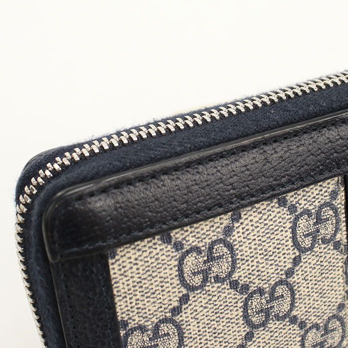 Gucci Zip Around Wallet Ophidia Zip GG Supreme Leather — view 7