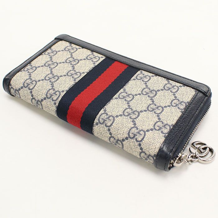 Gucci Zip Around Wallet Ophidia Zip GG Supreme Leather — view 2
