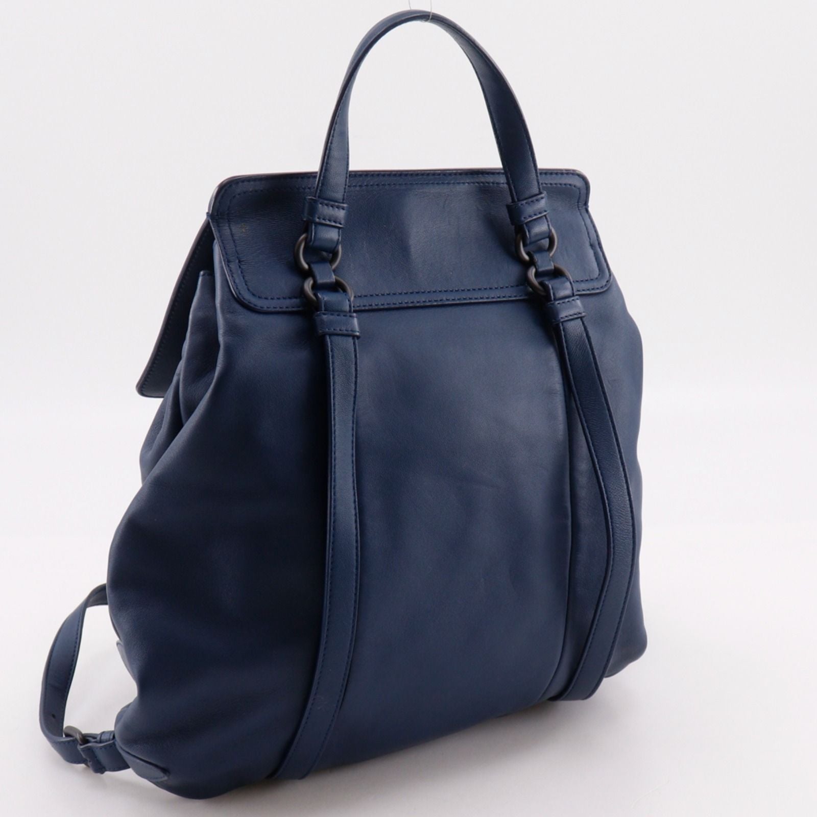 Bottega Veneta Blue Backpack — view 3