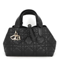 Dior Handbag Macro Cannage Toujour Small Calf Leather Black