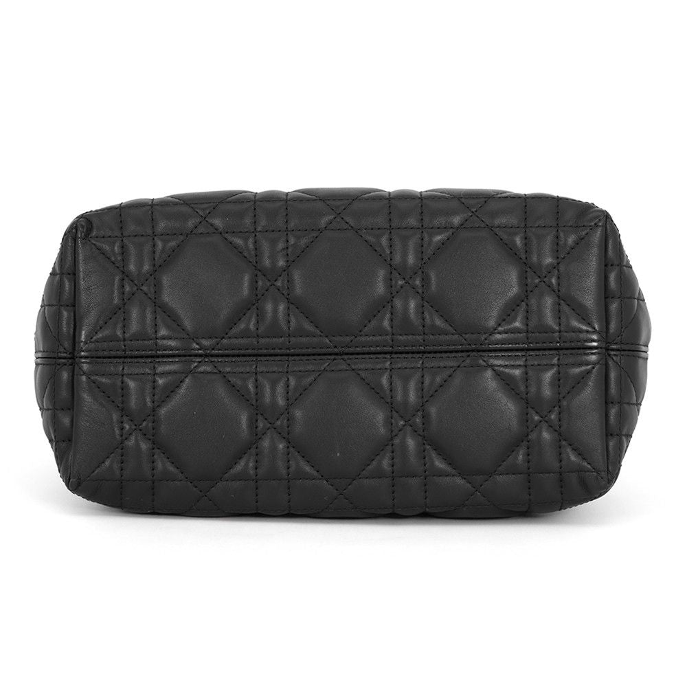 Dior Handbag Macro Cannage Toujour Small Calf Leather Black — view 3