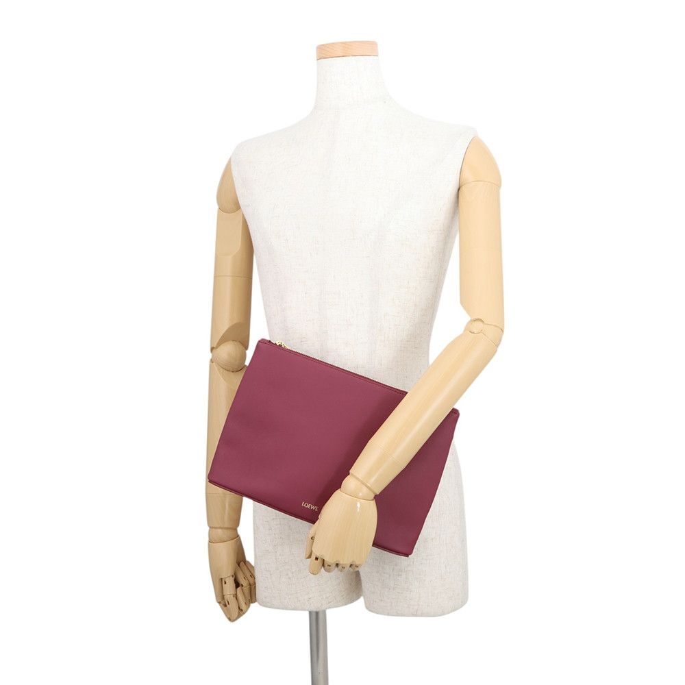Loewe Clutch Blanc Pouch Leather — view 4