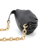 Bottega Veneta Belt Bag the Chain Pouch Leather Black — view 3