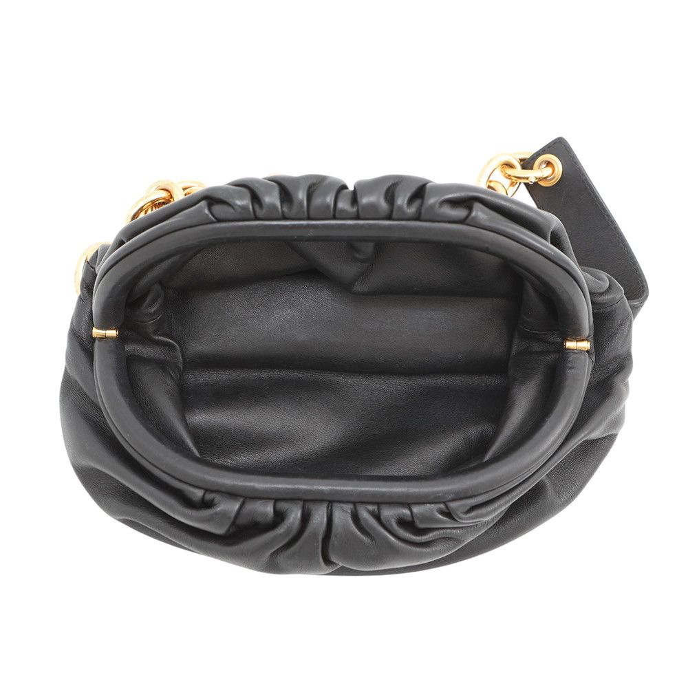 Bottega Veneta Belt Bag the Chain Pouch Leather Black — view 6