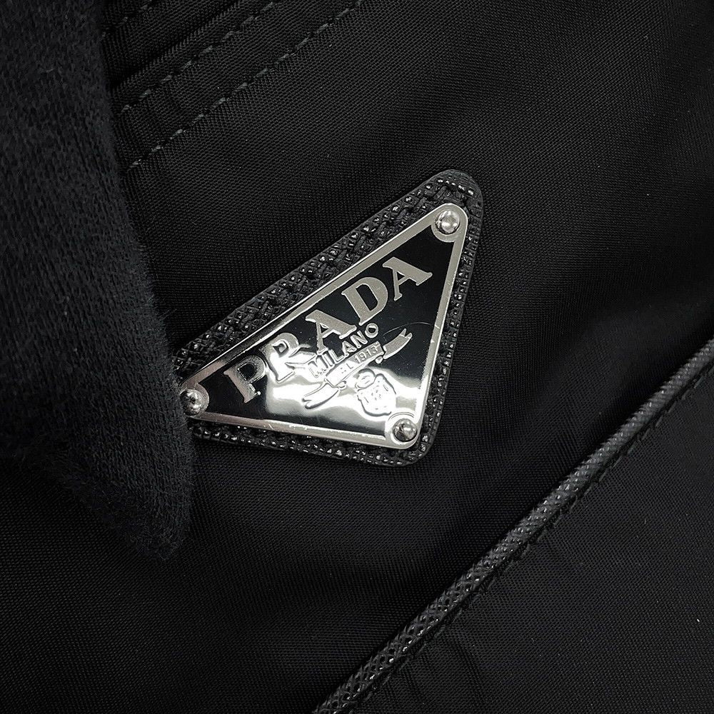 Prada Tote Triangle Logo Shopping Nylon Black — view 9