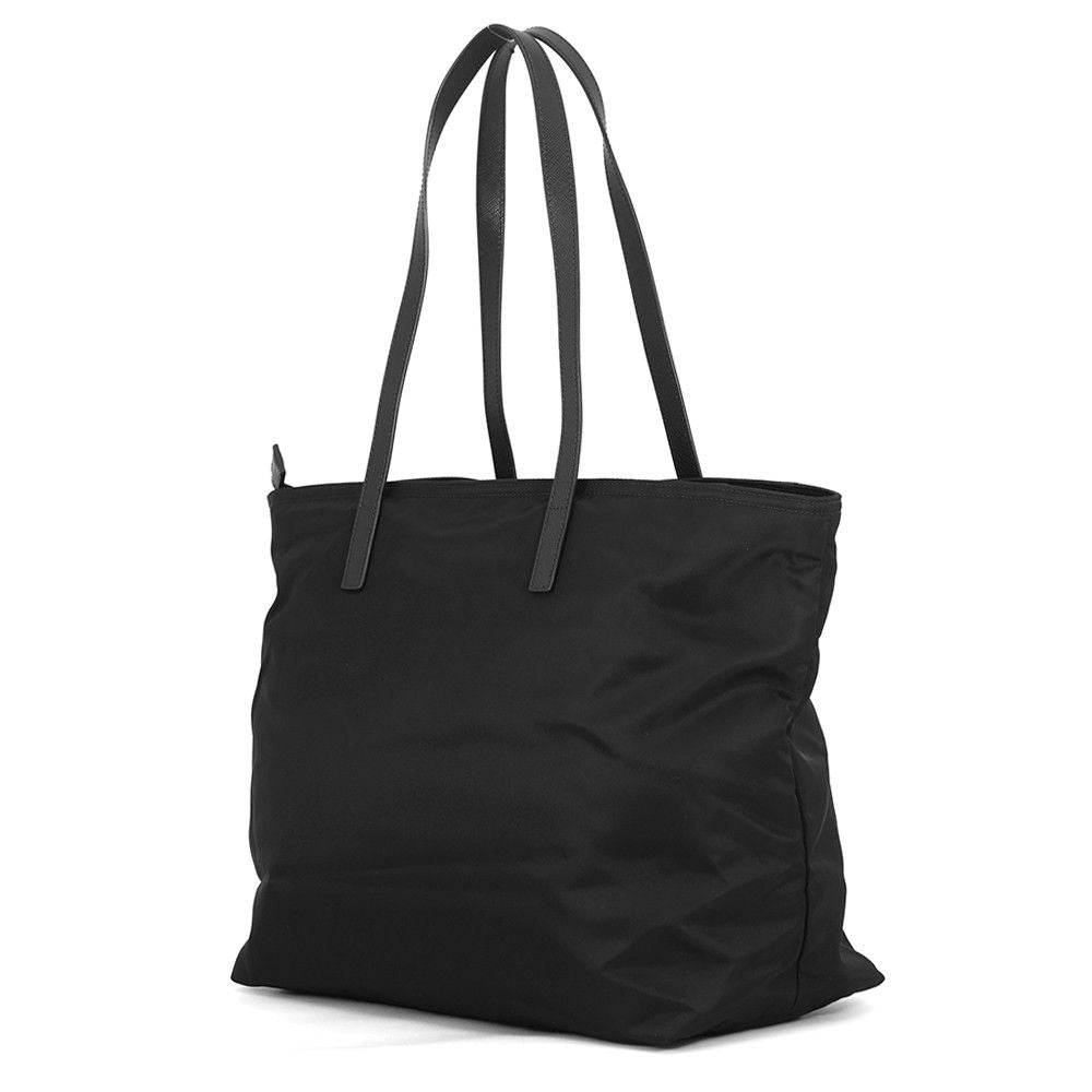 Prada Tote Triangle Logo Shopping Nylon Black — view 2