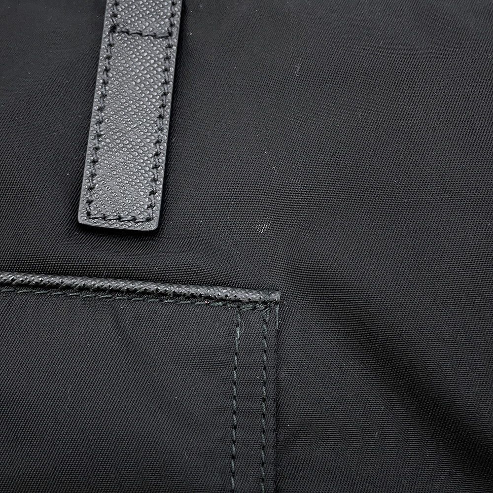 Prada Tote Triangle Logo Shopping Nylon Black — view 6
