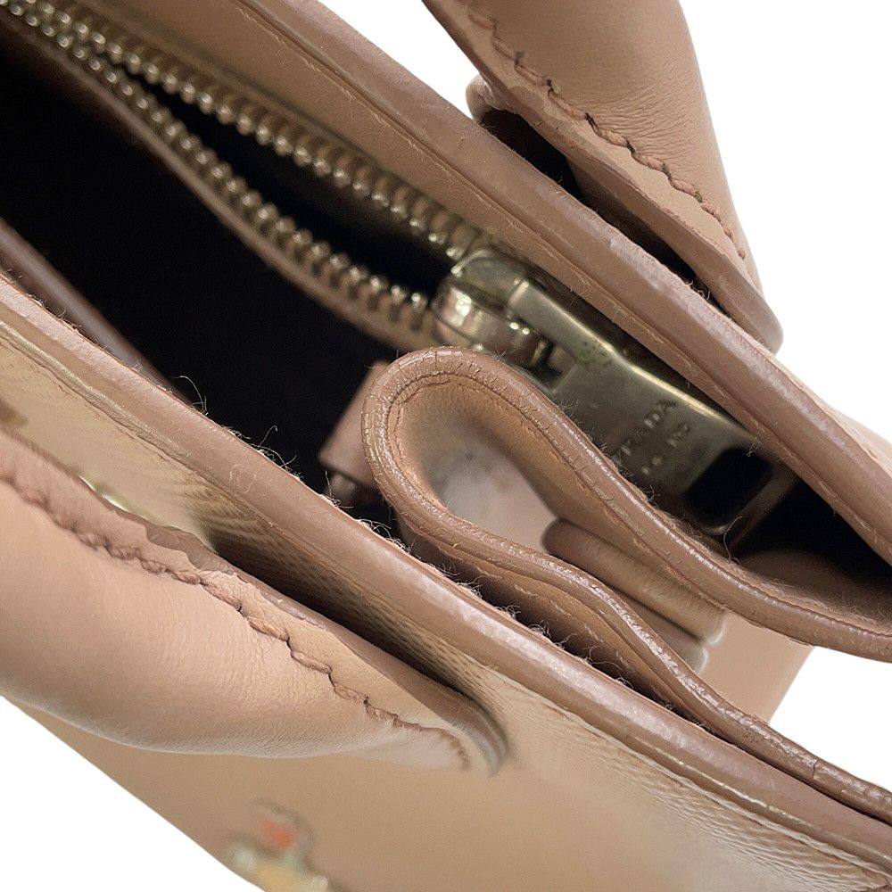 Prada Handbag Robot Motif Saffiano Leather 2-Way — view 9