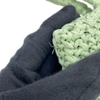 Prada Tote Logo Crochet Small Raffia — view 7