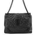 Saint Laurent Paris Chain Shoulder Bag Niki Large Black