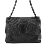 Saint Laurent Paris Chain Shoulder Bag Niki Large Black