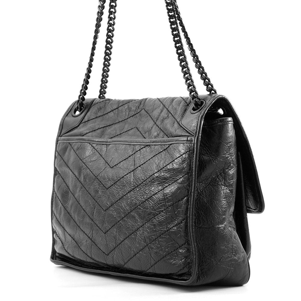Saint Laurent Paris Chain Shoulder Bag Niki Large Black — view 2