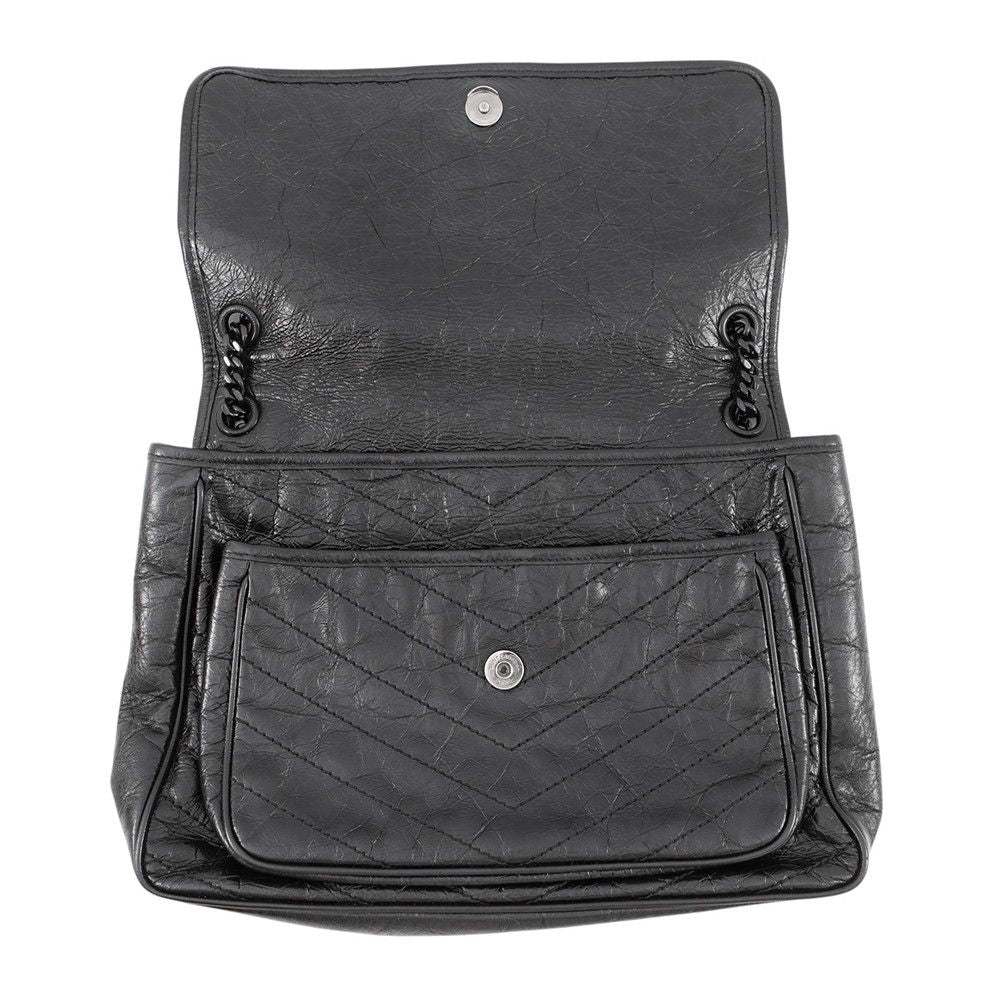 Saint Laurent Paris Chain Shoulder Bag Niki Large Black — view 6
