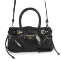 Prada Handbag Boni Mini Leather 2-Way Black