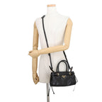 Prada Handbag Boni Mini Leather 2-Way Black — view 5