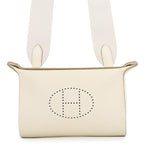 Hermes Shoulder Bag Vidopoche Cles Silver Togo