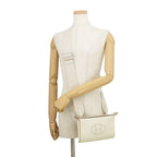 Hermes Shoulder Bag Vidopoche Cles Silver Togo — view 4