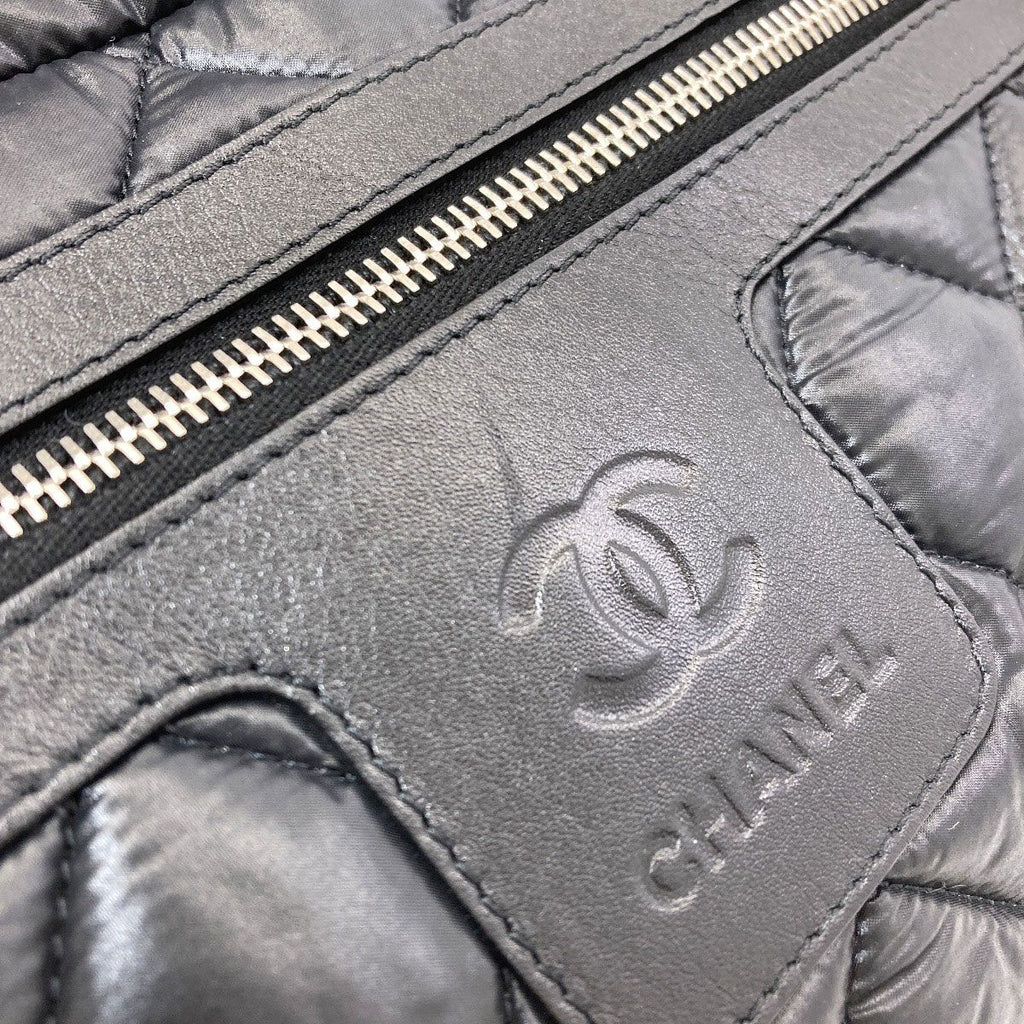 Chanel Coco Cocoon Silver Handbag Nylon — view 8