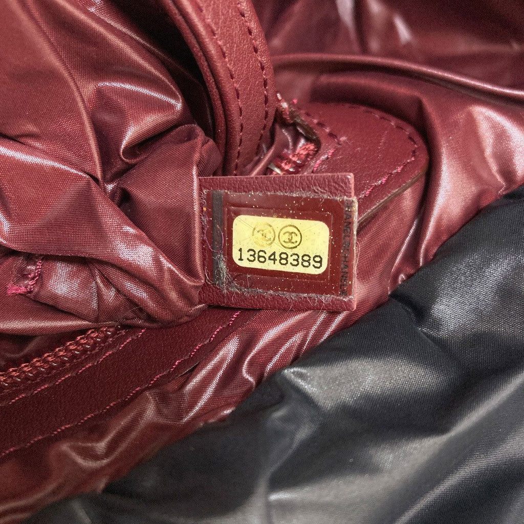 Chanel Coco Cocoon Silver Handbag Nylon — view 7