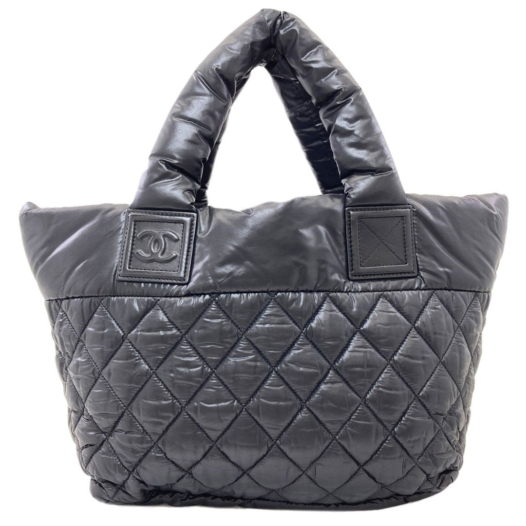 Chanel Coco Cocoon Silver Handbag Nylon — view 2