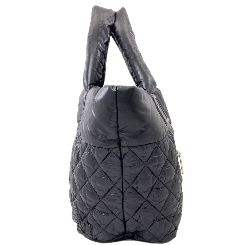 Chanel Coco Cocoon Silver Handbag Nylon — view 3