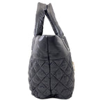 Chanel Coco Cocoon Silver Handbag Nylon — view 3