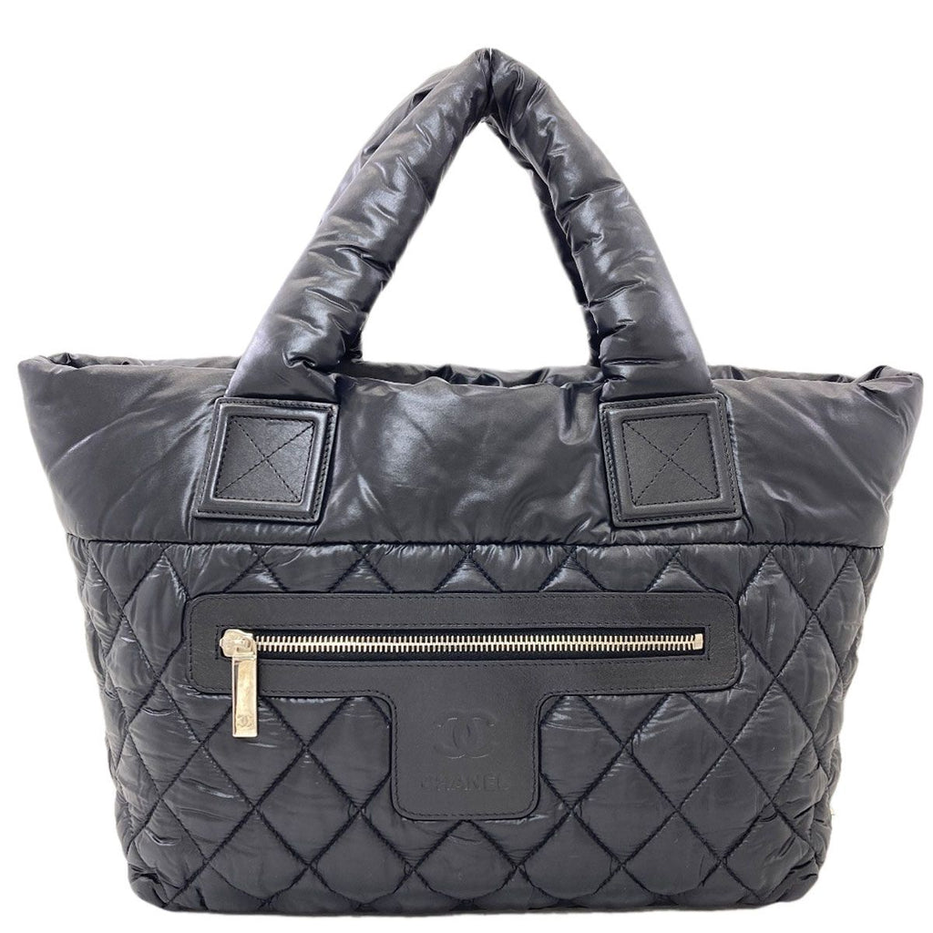 Chanel Coco Cocoon Silver Handbag Nylon