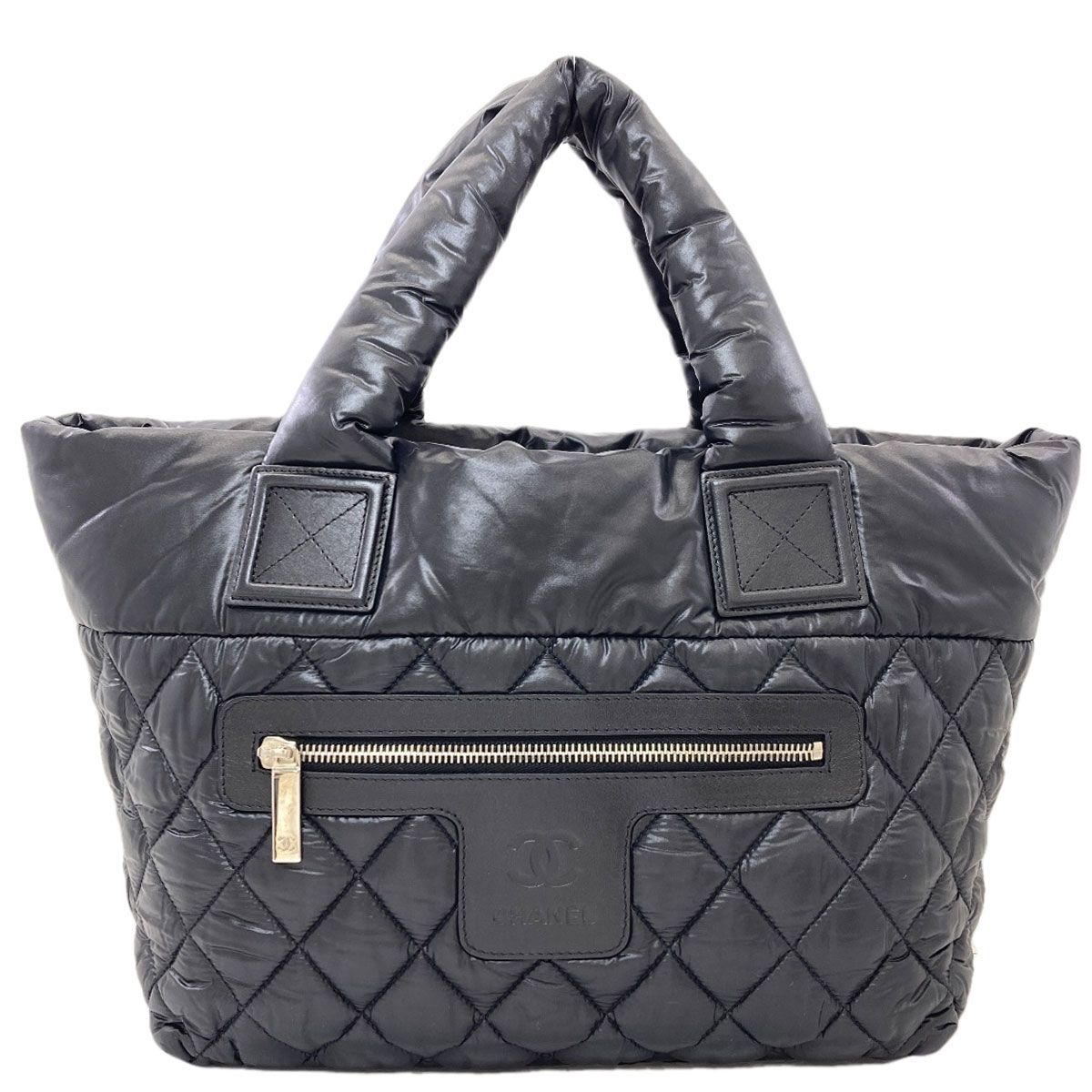 Chanel Coco Cocoon Silver Handbag Nylon