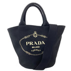 Prada Canapa 2-Way Tote Canvas
