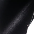 Hermes Calvi GM Veau Epsom Black Green C Clutch — view 6