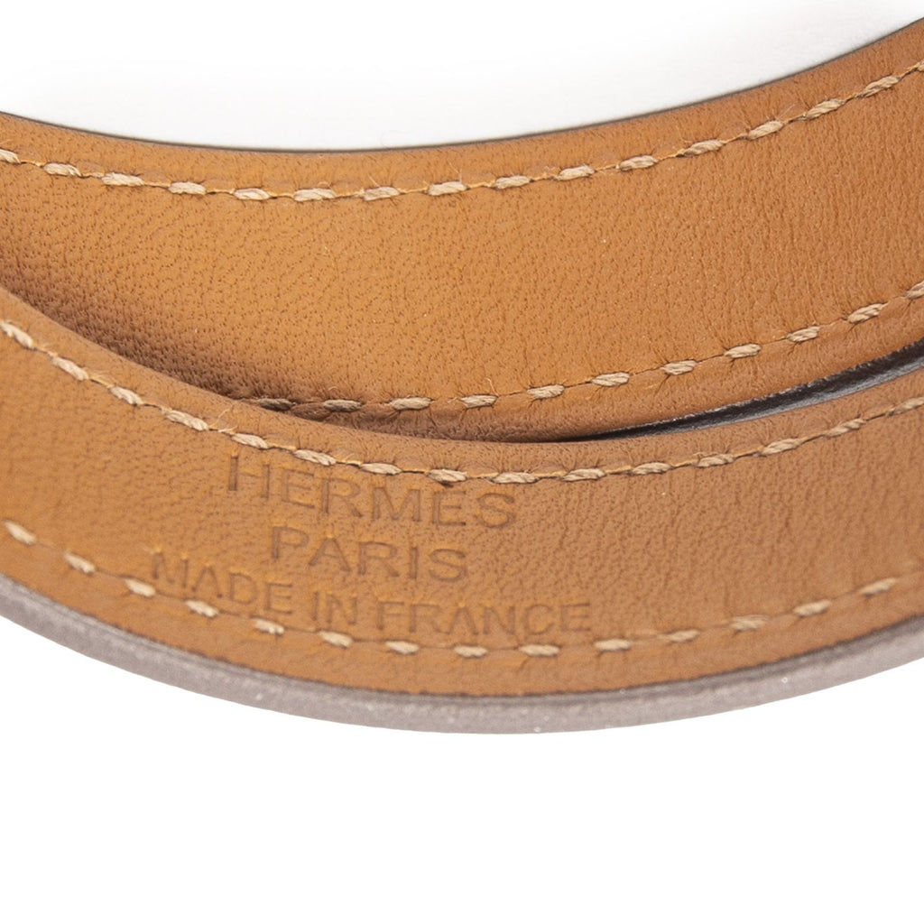Hermes Kelly Double Tour Bracelet Light Pink Swift Leather — view 3