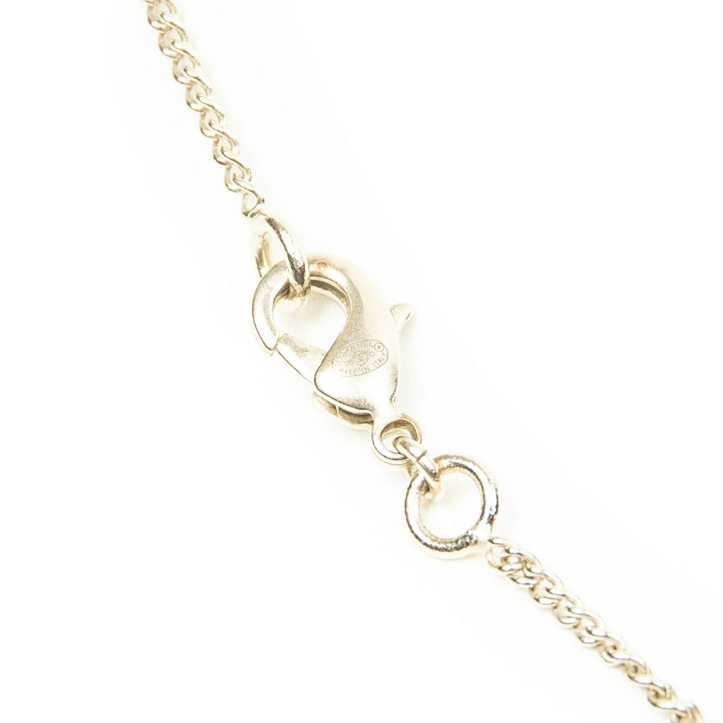Chanel CC Logo Pendant Red Gold Plated — view 3