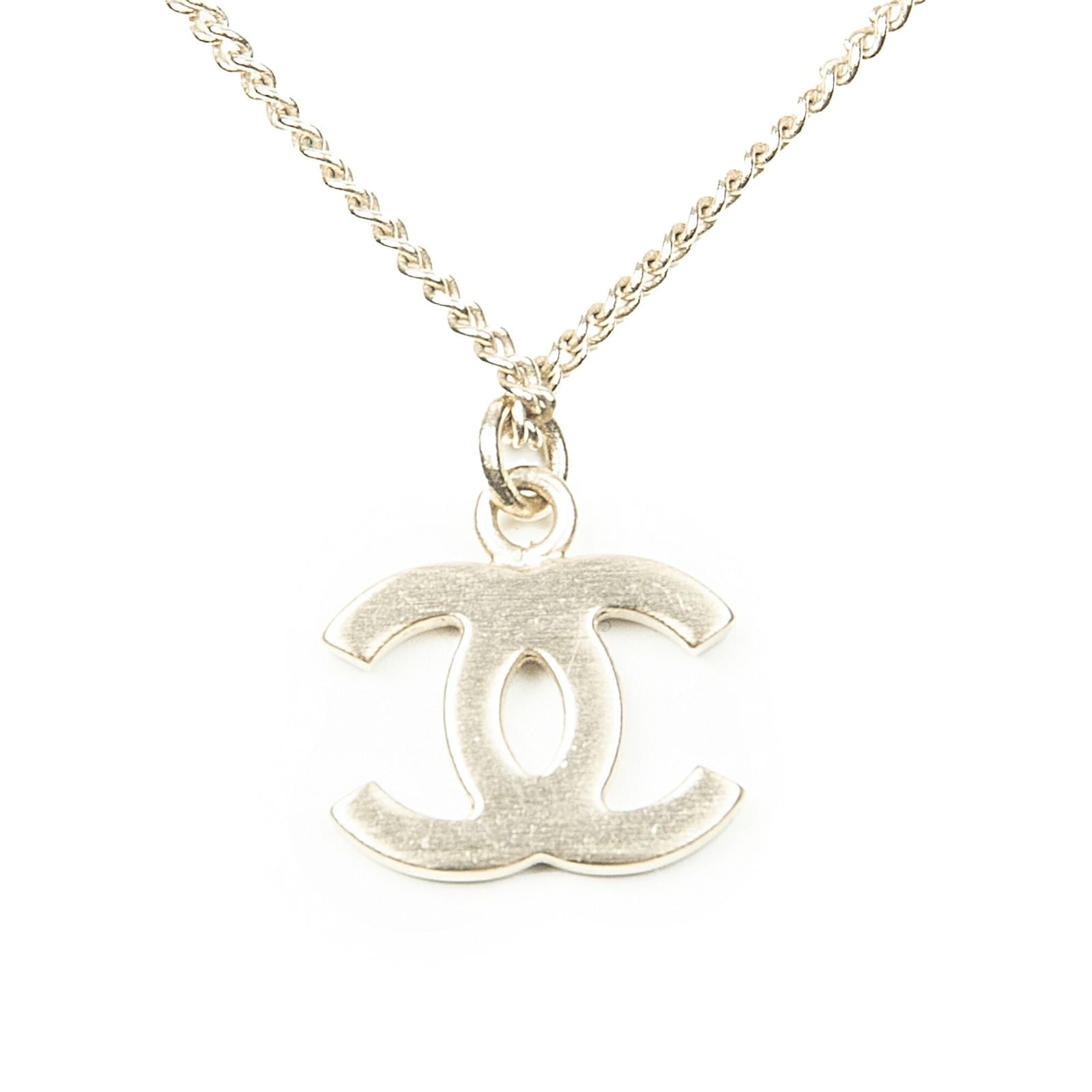 Chanel CC Logo Pendant Red Gold Plated — view 4