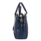 Prada Galleria Tote Navy Saffiano Lux Leather — view 3