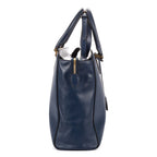 Prada Galleria Tote Navy Saffiano Lux Leather — view 4