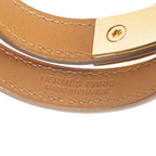 Hermes Rivale Double Tour Bracelet Pink Epsom Leather — view 3