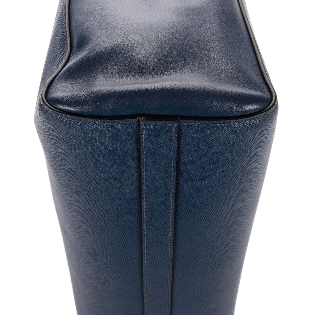 Prada Galleria Tote Navy Saffiano Lux Leather — view 7