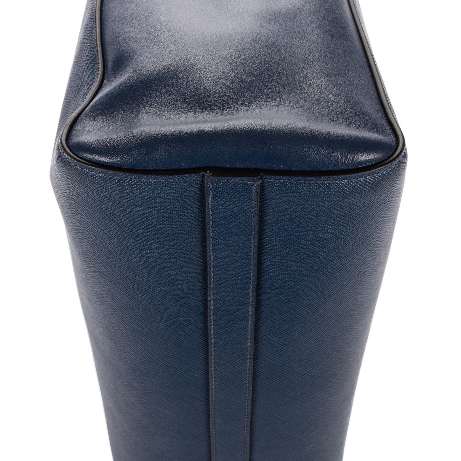 Prada Galleria Tote Navy Saffiano Lux Leather — view 7