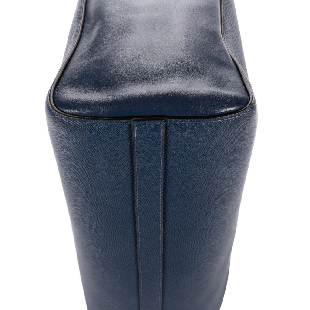 Prada Galleria Tote Navy Saffiano Lux Leather — view 8