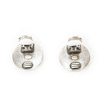Chanel CC Logo Round Clip Type Earrings Silver Plated — view 3