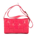 Bottega Veneta Mini Cassette Crossbody Pink Intrecciato Leather