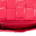 Bottega Veneta Mini Cassette Crossbody Pink Intrecciato Leather — view 9