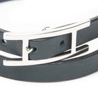 Hermes Behapi Double Tour Bracelet Dark Green Swift Leather — view 3